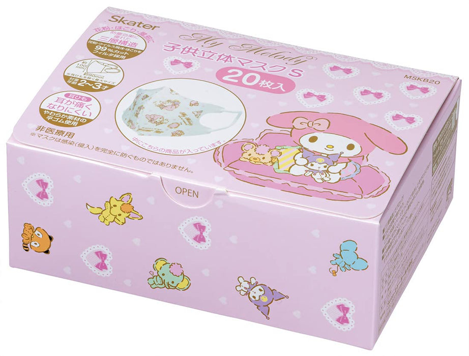 SKATER My Melody Mask For Baby Age 2-3 20 Pcs Box