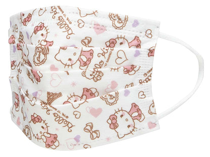 Skater Kids Hello Kitty Sanrio 25Pcs 3-Layered Non-Woven Mask Box Set - Japan- Japan Figure Store - #1 Bring To You The Best Japanese Goods