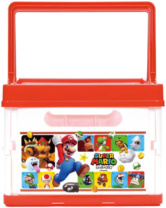 Skater Japan Mallette De Rangement Pliante Panier Super Mario 38X25X19.5Cm 23 Bwot13-A