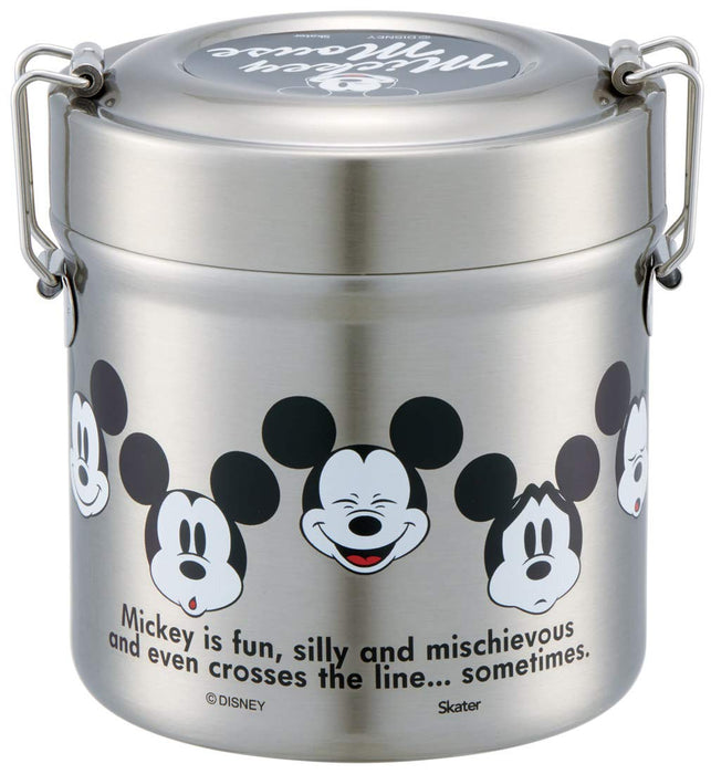 Skater Japan Thermal Insulated Bento Box 480Ml Mickey Face | Stainless Steel