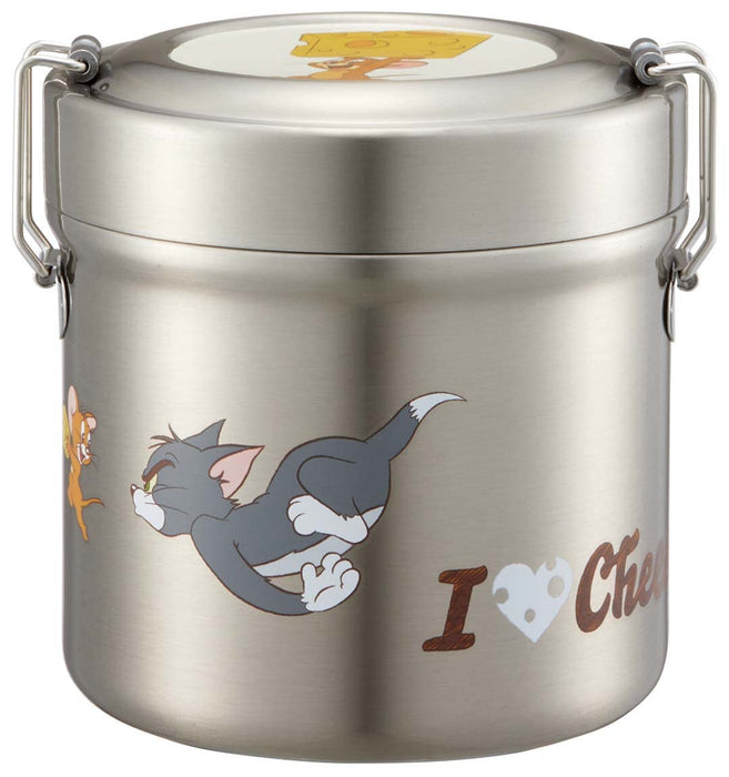 Skater Japan 600Ml Vacuum Stainless Steel Thermal Lunch Box Bowl Tom & Jerry Stlb1Ag-A