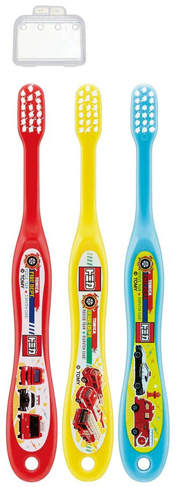 SKATER Soft Toothbrush Set 3 Pcs For Kindergarten Kids Tomica 19