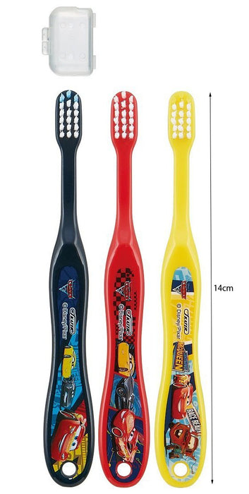 SKATER Ensemble de brosses à dents 3 pièces pour les voitures des enfants de la maternelle