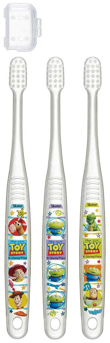 SKATER Lot de 3 brosses à dents souples transparentes pour enfants de la maternelle Toy Story