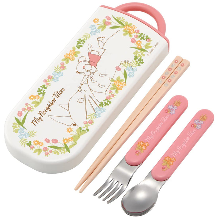 Skater Trio Set Chopsticks Spoon Fork My Neighbor Totoro May And Children Antibacterial Made In Japan Tacc2Ag-A