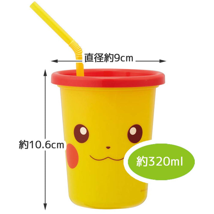 SKATER Pokemon Pikachu Tumbler Set 3 Pcs With Straw