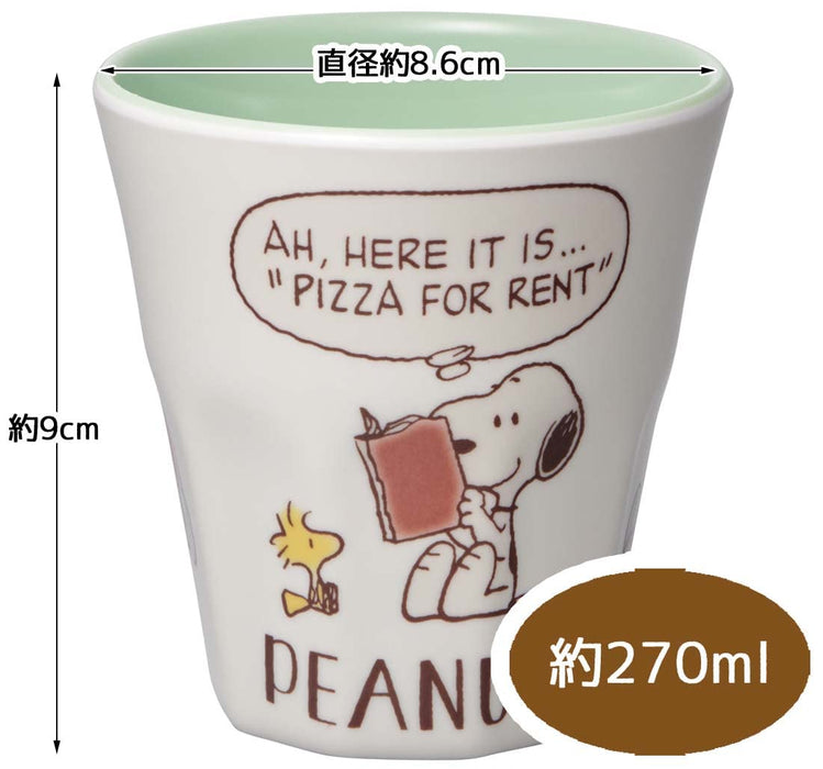 Skater 270Ml Melamine Cup Peanack Comic Snoopy Japan Mtb2-A