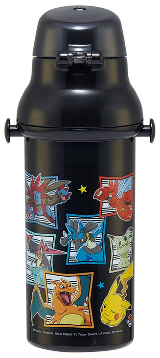 Skater Water Bottle 480Ml Pokemon 23 Kids Antibacterial Plastic Boys Made In Japan Psb5Sanag-A