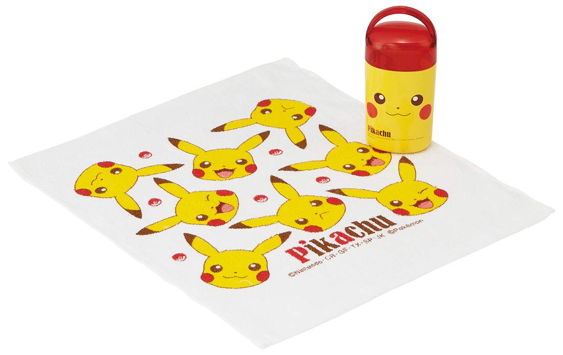 SKATER Pokemon Pikachu Hand Towel With Case