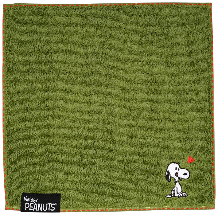 NISHIKAWA - Snoopy Mini Handtuch Streifen Grün