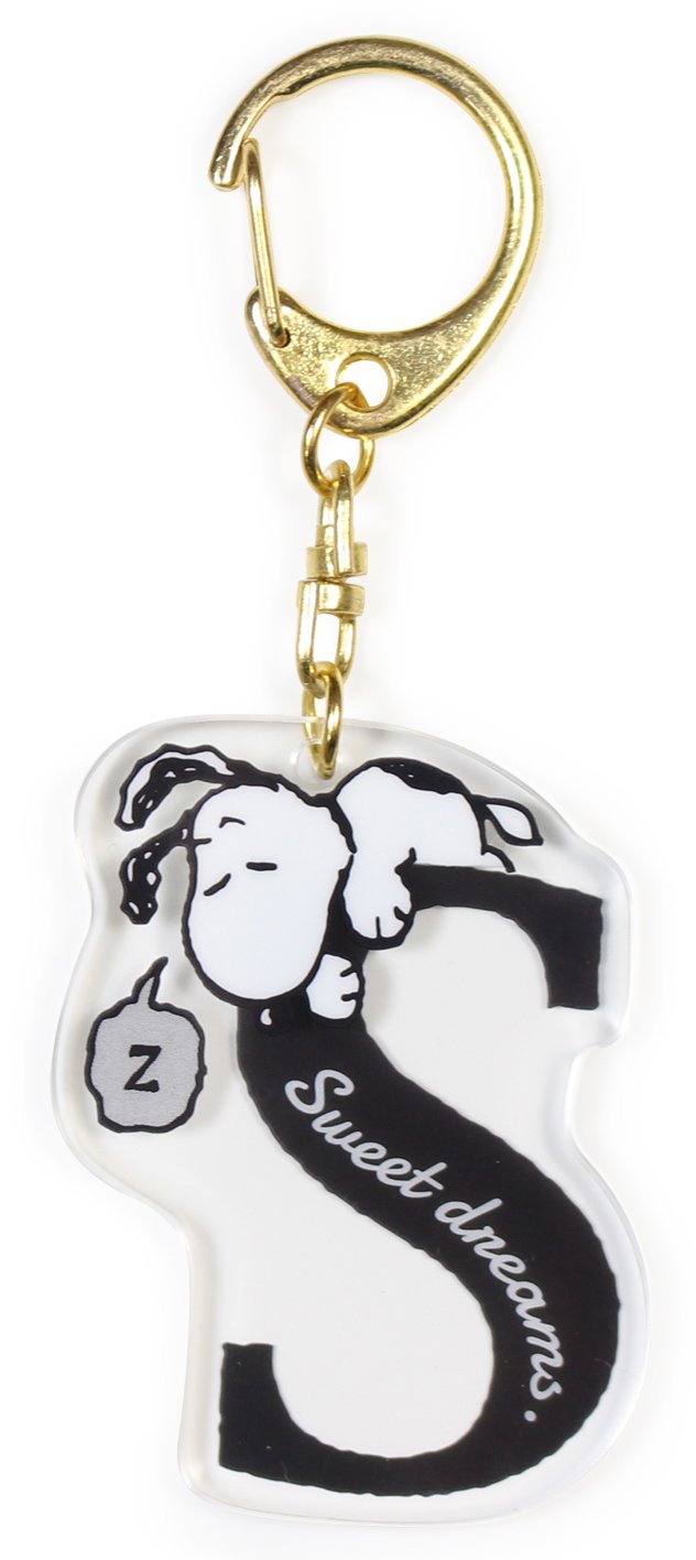SKATER Snoopy Initial Schlüsselanhänger N