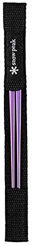 Snow Peak Sct-115-pr Titanium Chopsticks Purple