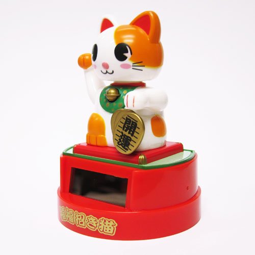 Chat porte-bonheur Santa Solar Fukufuku du Japon (117 caractères)