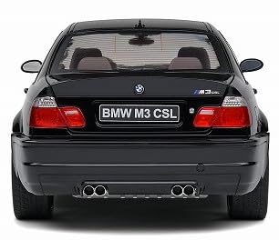 Kyosho 1/18 BMW E46 M3 CSL 2003 Black Diecast Car S1806506