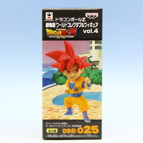 Banpresto Dragon Ball Z Movie World Collectable Figure Vol.4 Son Goku Super Saiyan God Japan Anime