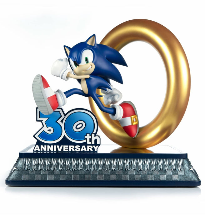 Sonic The Hedgehog Sonic 30Th Anniversary Statue Blue Large 642375