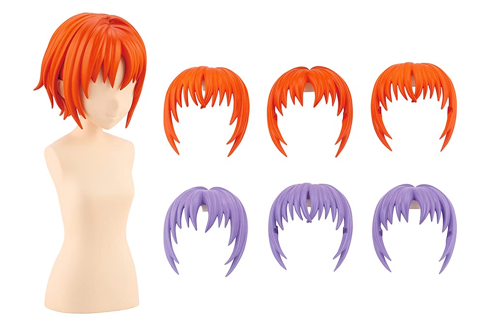 Kotobukiya 1/10 Sousai Shojo Teien After School Short Wig Type A Orange & Purple Pvc Figures
