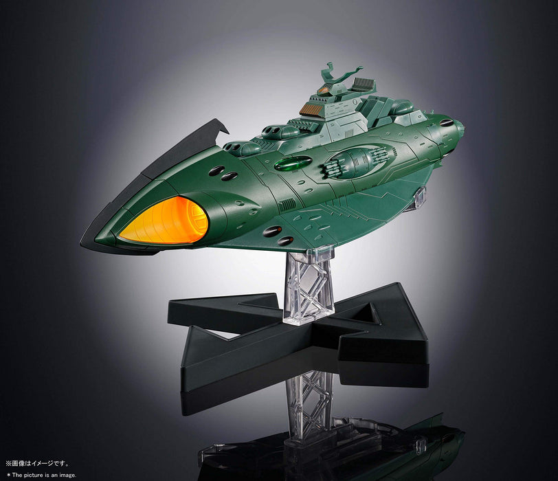 Soul Of Chogokin Gx-89 Space Battleship Yamato 2202 Garmillas Space Armored Ship Total Length About 240Mm Die-Cast Abs-Painted Action Figure