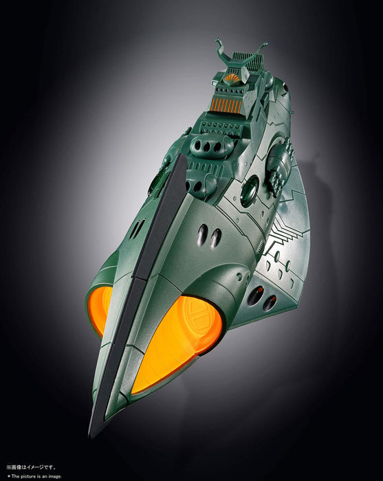 Soul Of Chogokin Gx-89 Space Battleship Yamato 2202 Garmillas Space Armored Ship Longueur totale Environ 240 mm Die-Cast Abs-Painted Action Figure