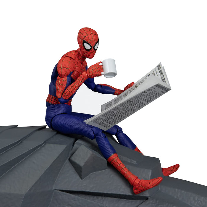 SENTINEL Sv Action Peter B. Parker/Spider-Man Dx Ver. Figurine articulée Spider-Man : dans le verset de l'araignée