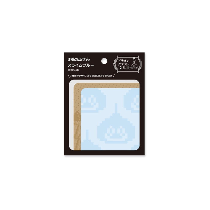 Square Enix Dragon Quest Blue Slime Sticky Notes - 3 Type Stationery Set 256001