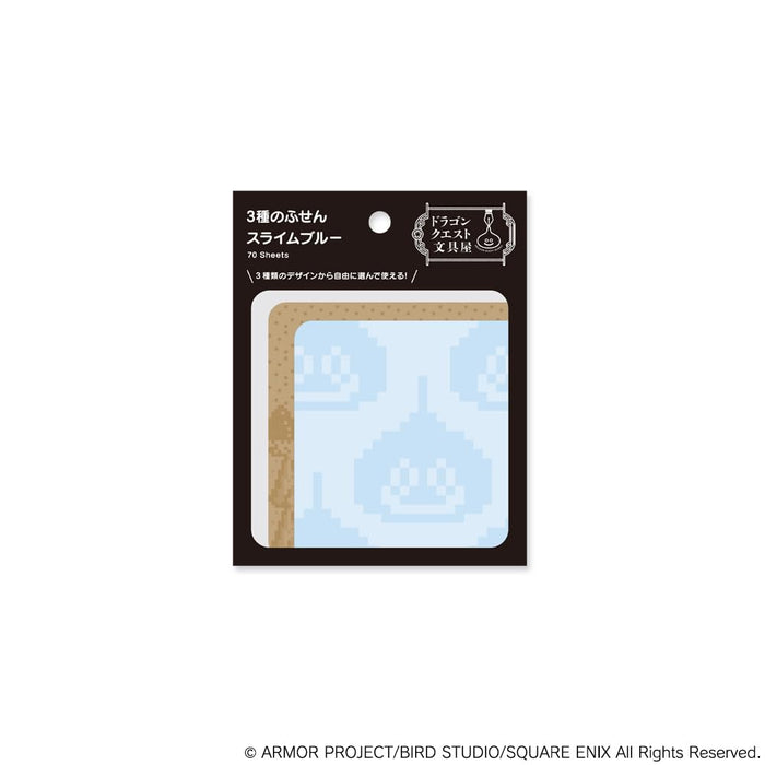 Square Enix Dragon Quest Blue Slime Sticky Notes - 3 Type Stationery Set 256001
