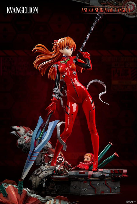 Star Space Evangelion Wonder Statue Shikinami Asuka Langley 1/4 échelle Polystone Pvc peint figurine complète