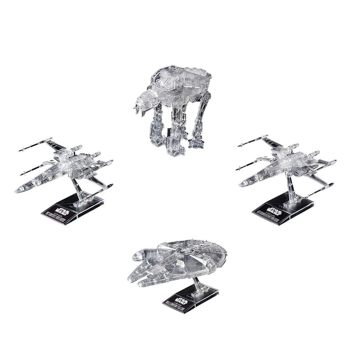 Bandai Spirits Star Wars Transparentes Fahrzeug-Plastikmodellset - 1/144 1/350 1/540 - Die letzten Jedi - Japan