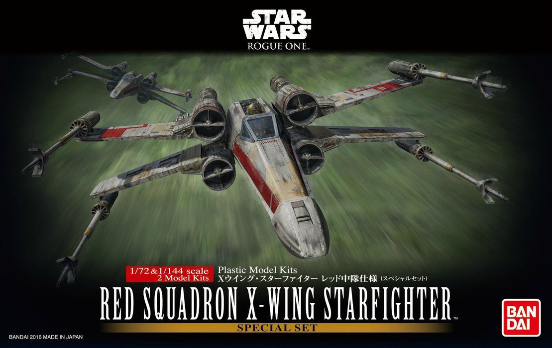 Star Wars Rogue One 1/72 Red Squadron X-wing Starfighter Bandai - Japan Figure