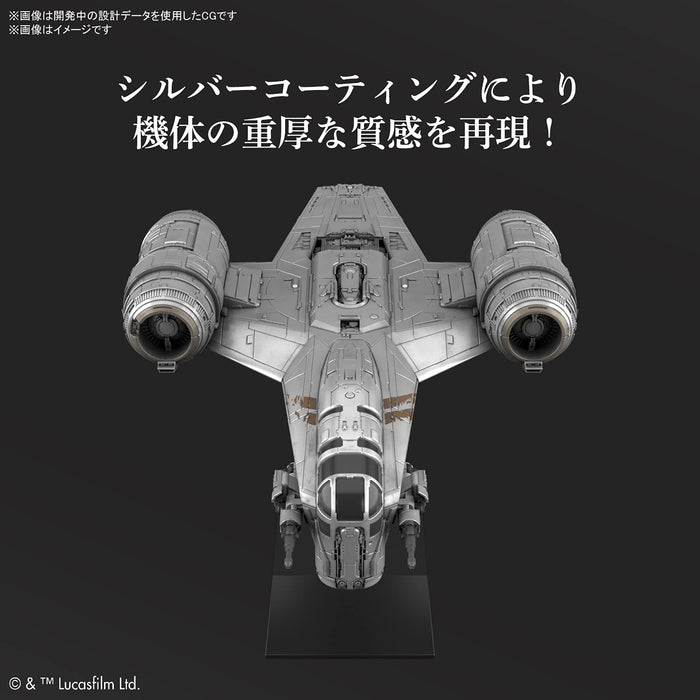 Bandai Spirits Star Wars Razor Crest Plastic Model (Silver Coating Ver.) Made In Japan