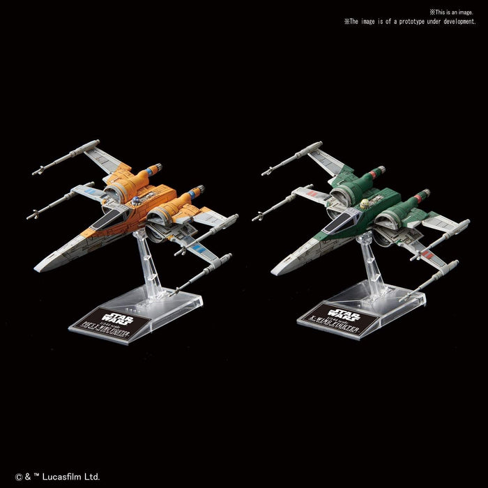 Bandai Spirits Star Wars X-Wing Fighter Poe Modèle en plastique exclusif (Dawn Of Skywalker)