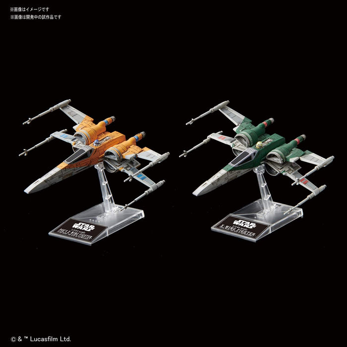 Bandai Spirits Star Wars X-Wing Fighter Poe Exklusives Plastikmodell (Morgendämmerung Skywalkers)
