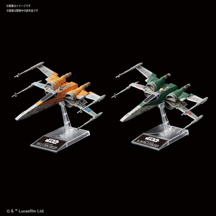 Bandai Spirits Star Wars X-Wing Fighter Poe Modèle en plastique exclusif (Dawn Of Skywalker)