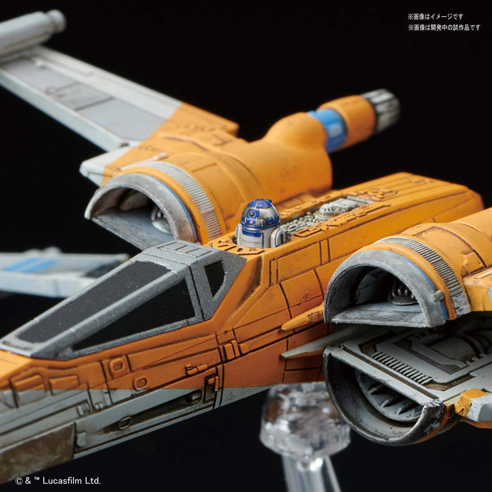 Bandai Spirits Star Wars X-Wing Fighter Poe Modèle en plastique exclusif (Dawn Of Skywalker)