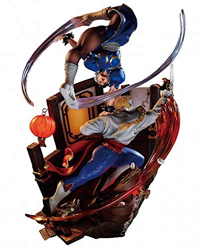 Street Fighter V Large Statue Series Chun-Li Vs Balrog Height Approx. 500Mm Polystone Painted Complete Figure