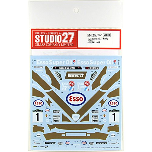 Studio27 St27 Dc396D Lancia 037 Rally Esso 1 Erc 1985 For Hasegawa 1/24 Scale Cae Decal