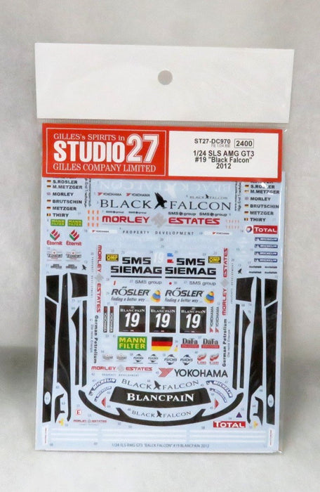 Studio27 St27 Dc970 Mercedes Benz Sls Amg Gt3 19 B Falcon Autocollant pour Fujimi 1/24 Voiture Jouet Autocollant