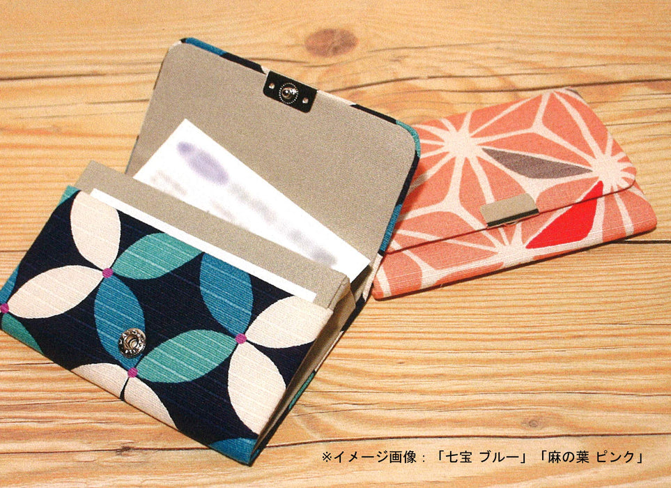 Jhands Ichimatsu Purple Business Card Case - Stylish Japan Design