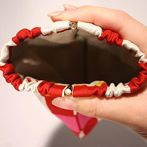 Jhands Japan Stylish Spring Mouth Pouch Cloisonne Red White