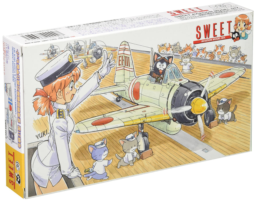 SWEET 39 Zero Fighter A6M2B Carrier Fighter Group &amp; Flight Deck Set 1/144 Scale