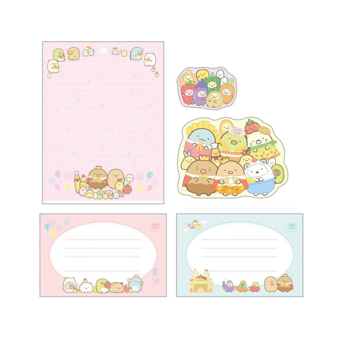 San-X Sumikko Gurashi Lh77201 Welcome! Food Stationery Letter Set - Japan