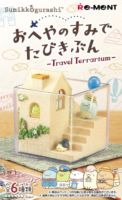RE-MENT Sumikko Gurashi Traveling Mood In The Corner Of The Room 1 Box 6-teiliges Komplettset