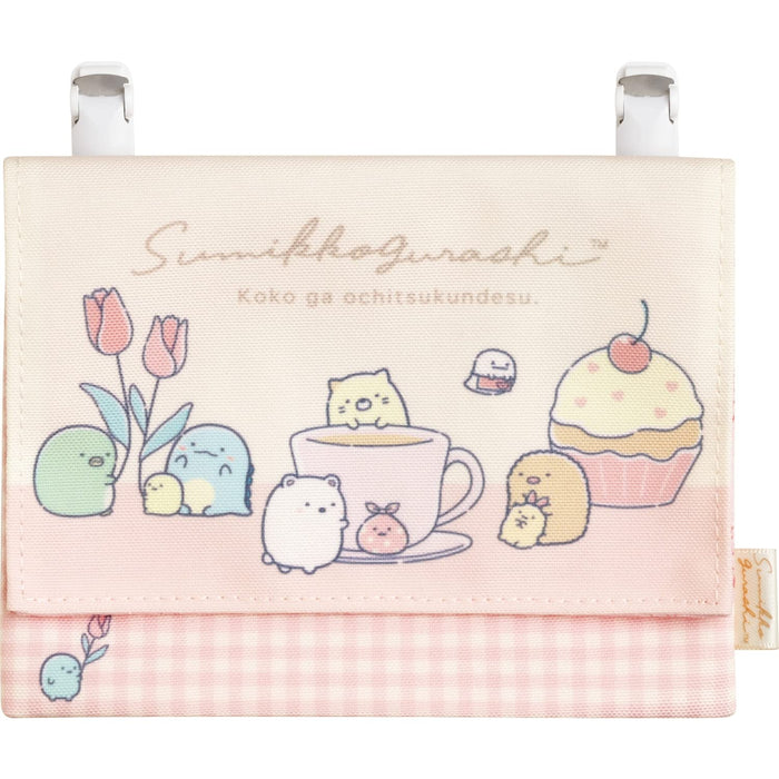 San-X Sumikko Gurashi Pink Pocket Pouch Ca27901 - Compact Storage Solution
