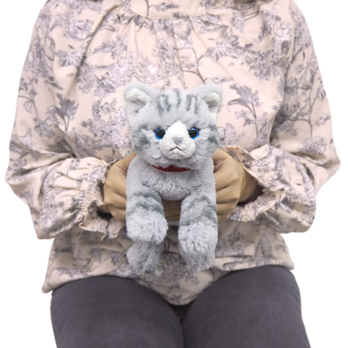 SUNLEMON Plush Doll Knee Cat Ss Grey
