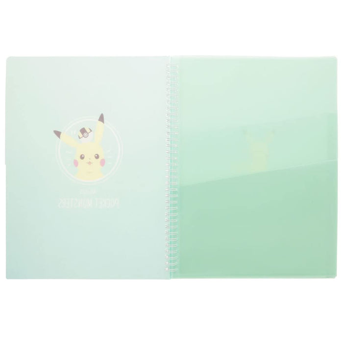 Pokemon Center Classeur à anneaux Pocket File Pd4 A4/ Vert Pikachu