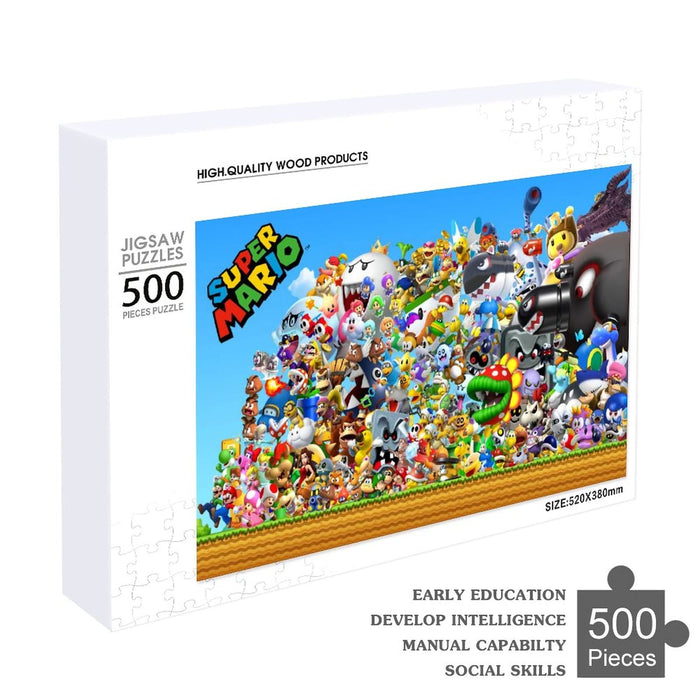 LLGX Super Mario 500 Pieces  Jigsaw Puzzles Educational Toys For Kids Made In Japan