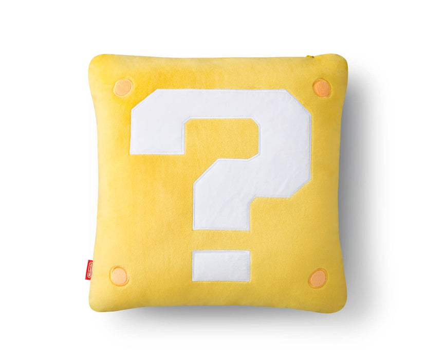 NINTENDO Super Mario Home & Party Cushion & Mini Blanket ? Block/Super Mushroom