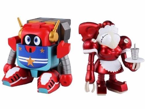 Super Robot Chogokin Mic &amp; Piggy &amp; Big Order Room Action Figure Bandai Japon