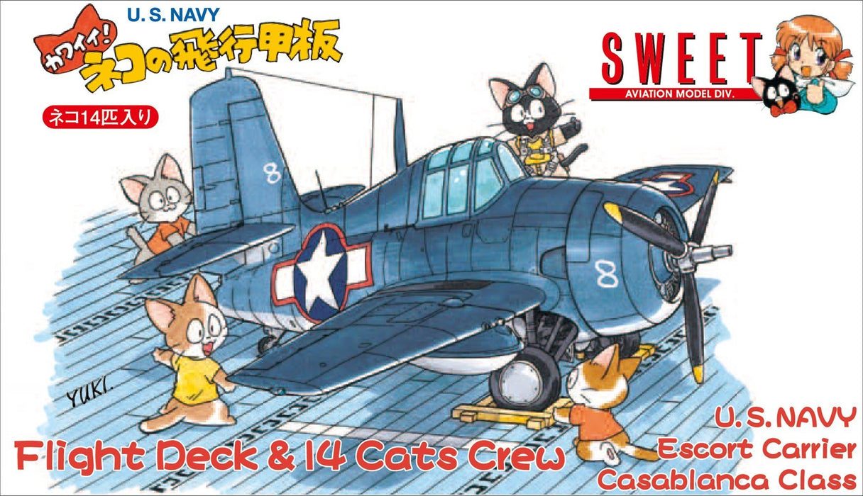 SWEET 38 Flight Deck & 14 Cats Crew Us Navy 1/144 Scale Kit