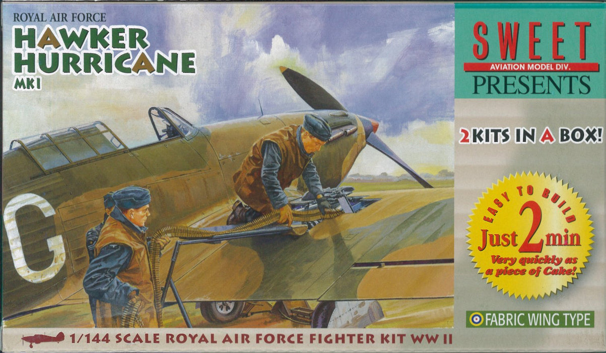 SWEET 02 Royal Air Force Hawker Hurricane Mk.I Tissu Aile 1/144 Échelle